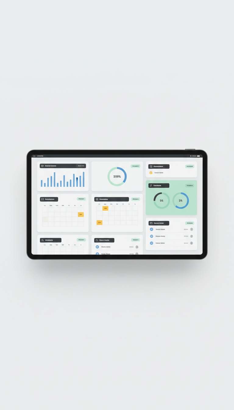 Modular Productivity Dashboard Interface
